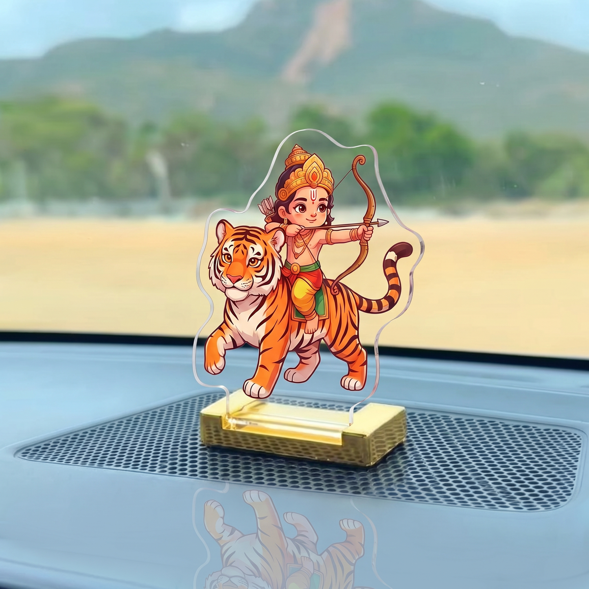 Lord Ayyappa Riding Tiger