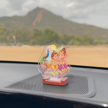 Lord Ganesha and Lord Muruga