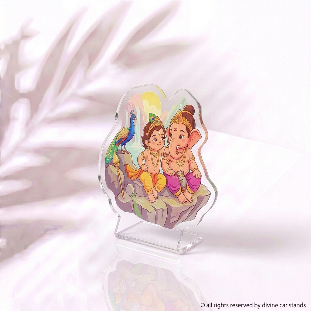 Lord Ganesha and Lord Muruga