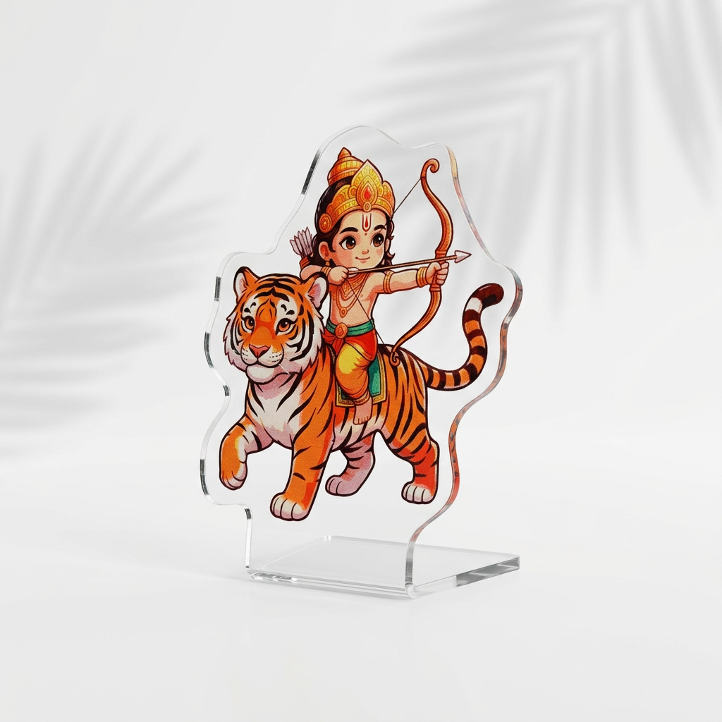 Lord Ayyappa Riding Tiger