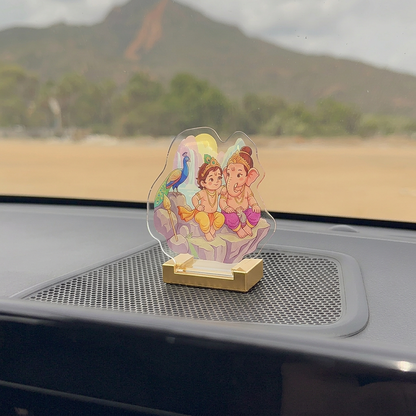 Lord Ganesha and Lord Muruga